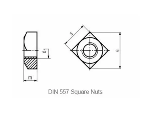 Heavy-Duty Square Nuts - Industrial-Grade Fasteners for Structural and Mechanical Applications - 图片 5
