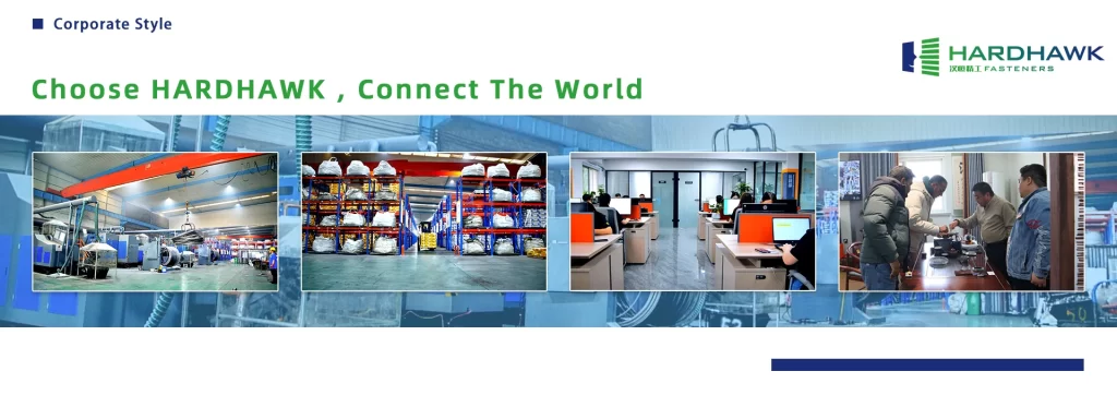 Overview of Hardhawk fastener manufacturing workshops showcasing production capacity and advanced equipment