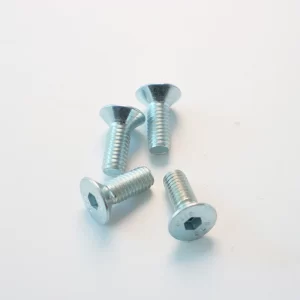 Fasteners News 1 Close-up of M6 stainless steel countersunk hex socket bolt showing head and thread detail