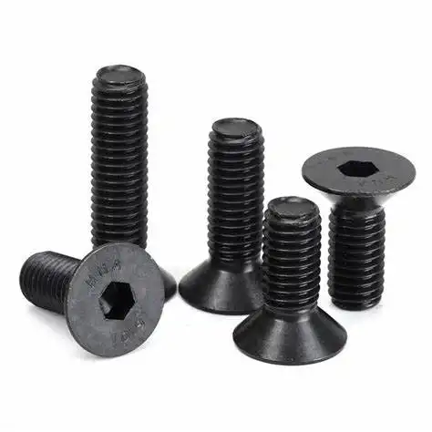 M6 Countersunk Hex Socket Bolt Front View